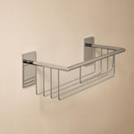 Shower Caddy, Shower Basket 30cm Self-adhesive Silver Stick Collection