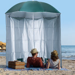 Fishing Umbrella With Side Canopy | Green