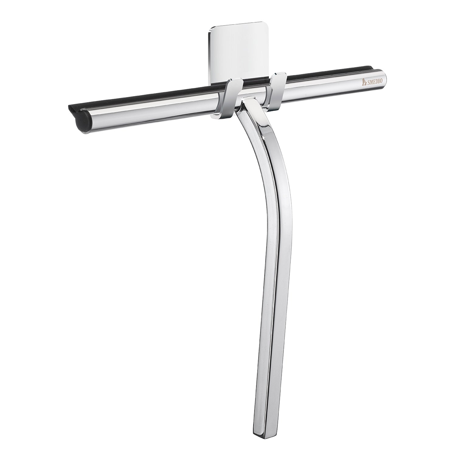 Chromed Stainless Steel Squeegee With Self Adhesive Hook | Chromed Stainless Steel