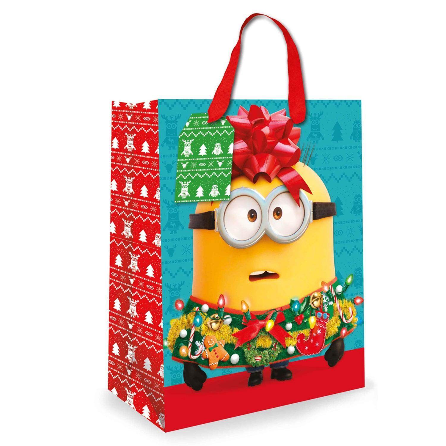 Despicable Me Minions Christmas Medium Gift Bag Official Product