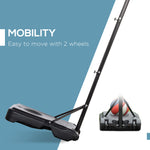 Outdoor Adjustable Basketball Hoop Stand Wheels 210-260cm | Black