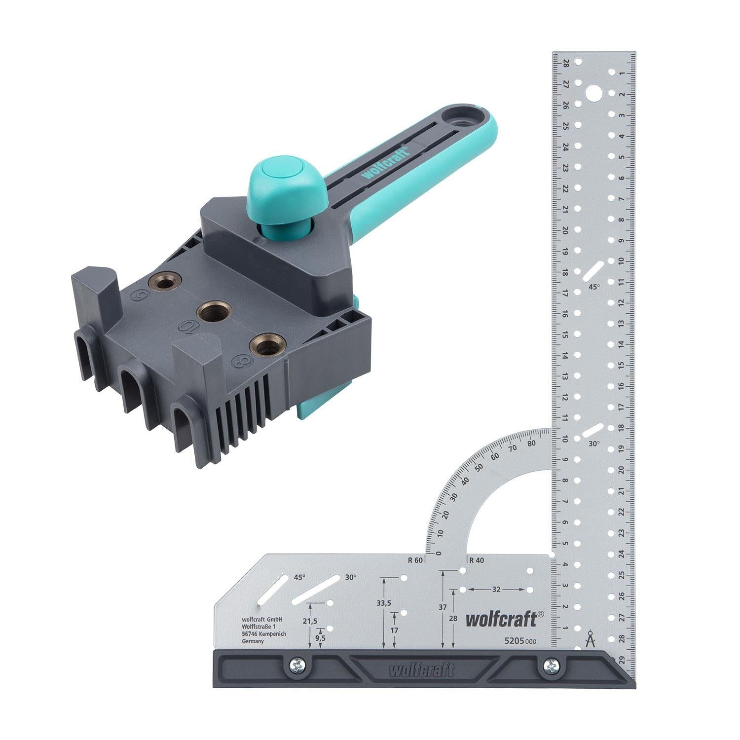 Measuring & Dowelling Project Set With Dowelmaster And Angle Square
