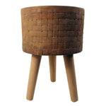 36cm X 25cm Woven Effect Composite Large Planter
