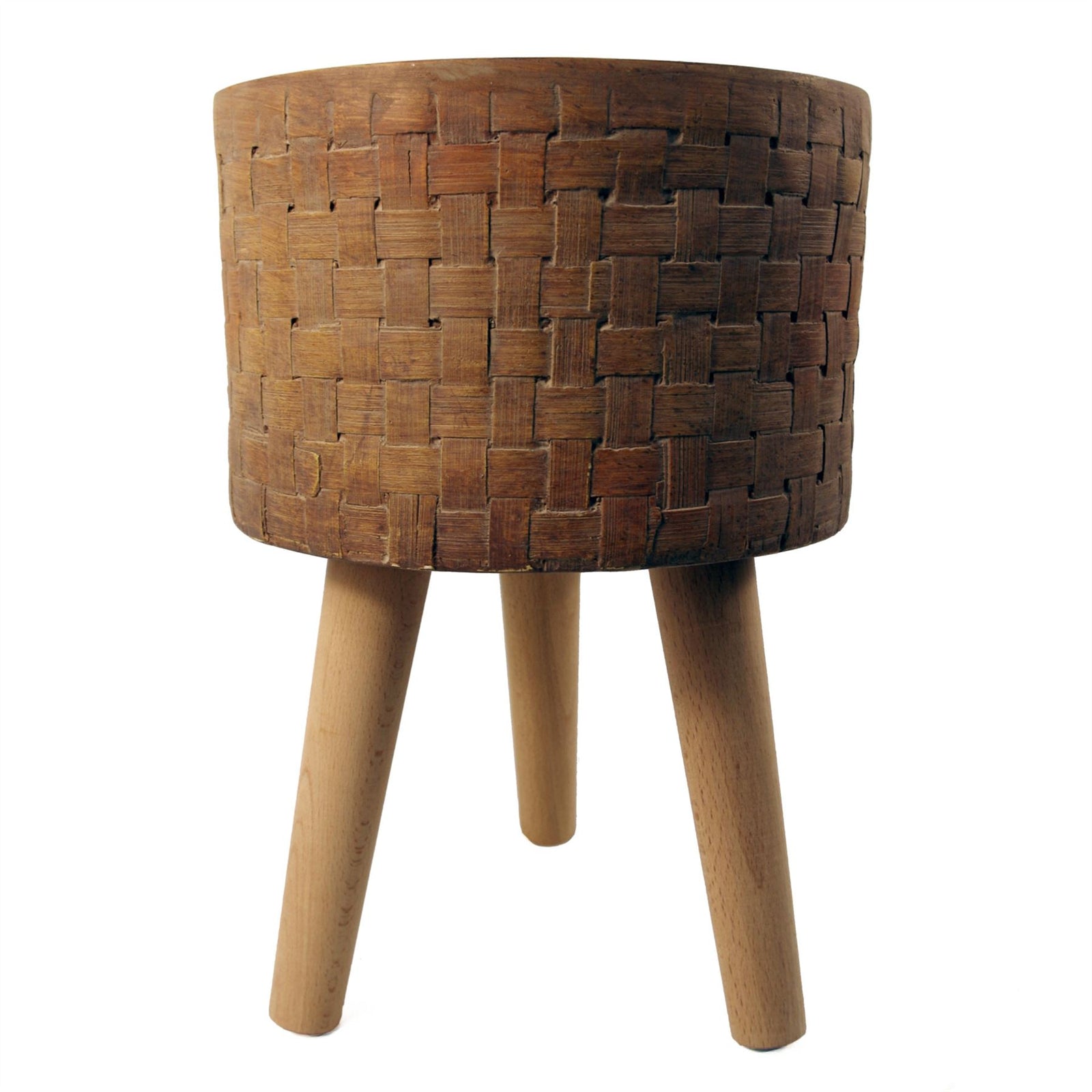 36cm X 25cm Woven Effect Composite Large Planter