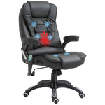 Executive Massage Heating Leather Chair | Black