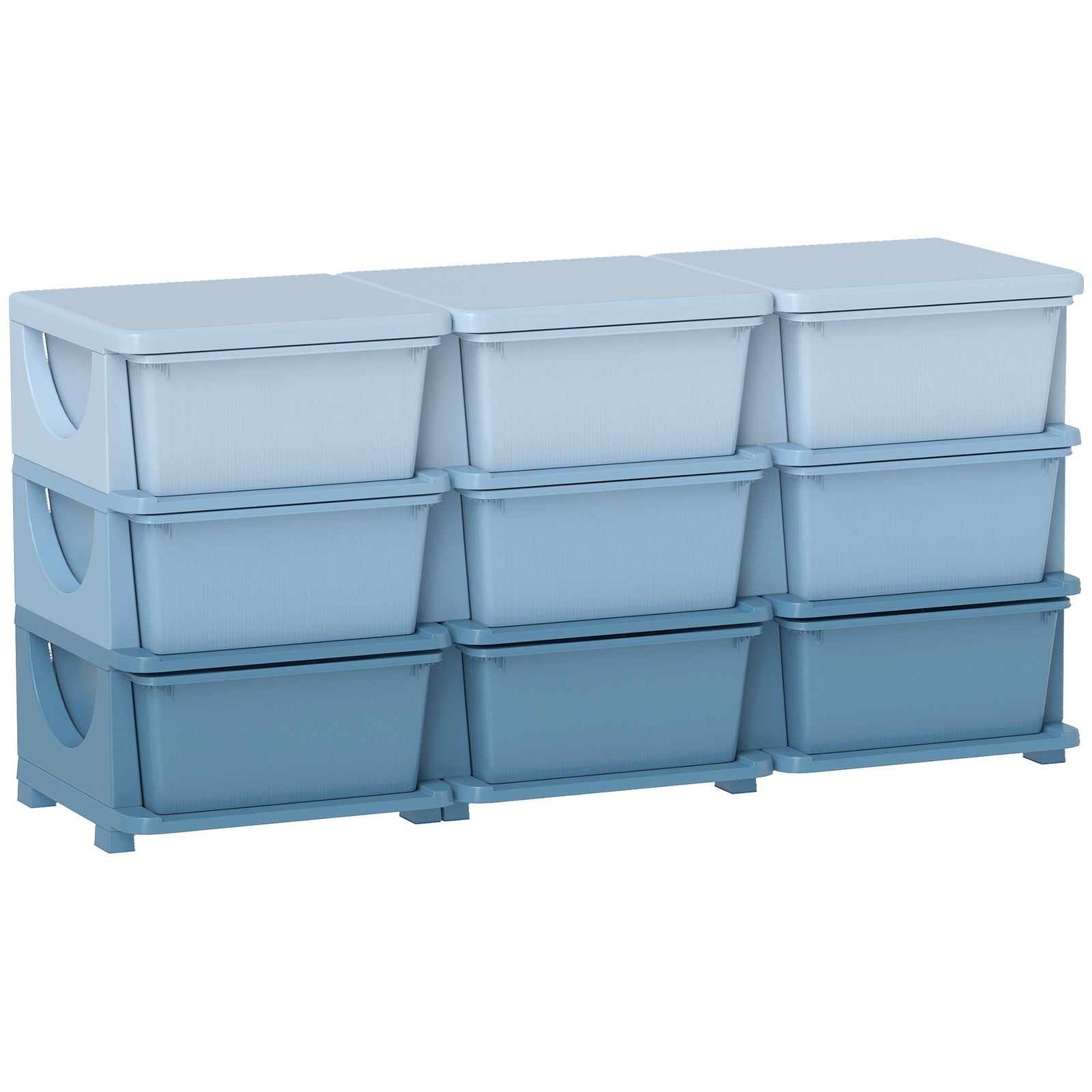 Kids Storage Units With Drawers 3 Tier Chest Dresser Tower | Blue