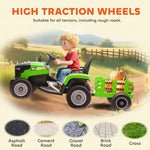 Ride On Tractor And Trailer, 12v Electric Ride On Tractor | Green