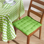 Block Check Cotton Gingham Napkins, Set Of 4 | 45cm x 45cm | Green