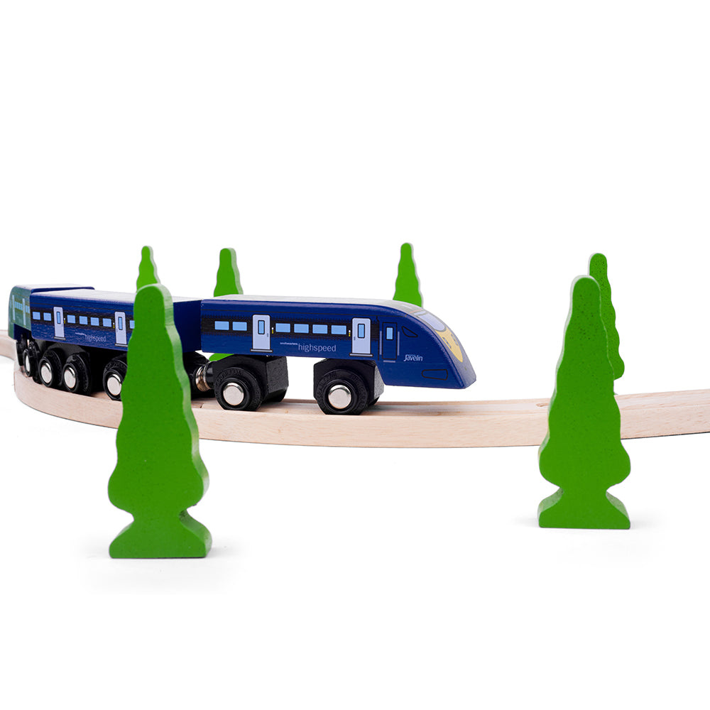 Wooden Replica of the High Speed 1 Train