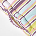 Cotton Striped Floor Cushion | 40cm x 40cm | Osaka Green