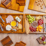 BlauKe Wooden Cheese Board Set For Big Parties - Large Wooden Serving Board/tray Of Acacia - Serving Platters With Cheese Tools