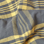 Tartan Check Sofa And Bed Throw | 225cm x 255cm | Yellow & Grey