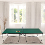 9ft Table Tennis Table W/ 8 Wheels | Green