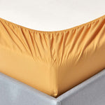 Egyptian Cotton Fitted Sheet 200 Tc | Single | Mustard