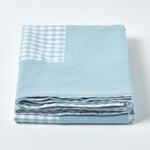 Cotton Gingham Check Throw | 150cm x 200cm | Blue