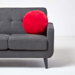 Luxury Velvet Round Cushion | 40cm x 40cm | Red