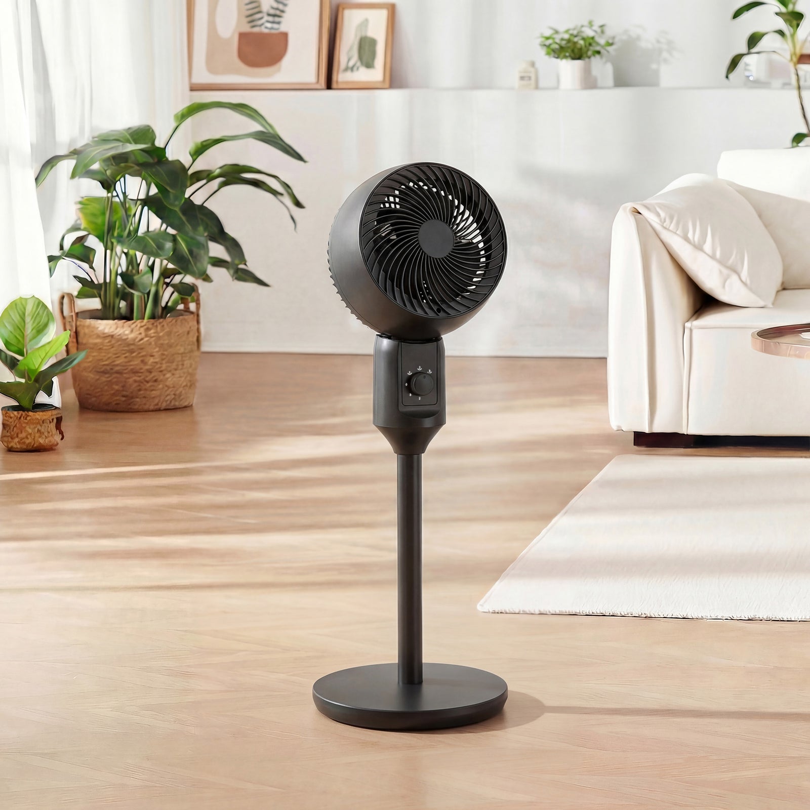 9" Pedestal Cooling Fan With Adjustable Speed | Black