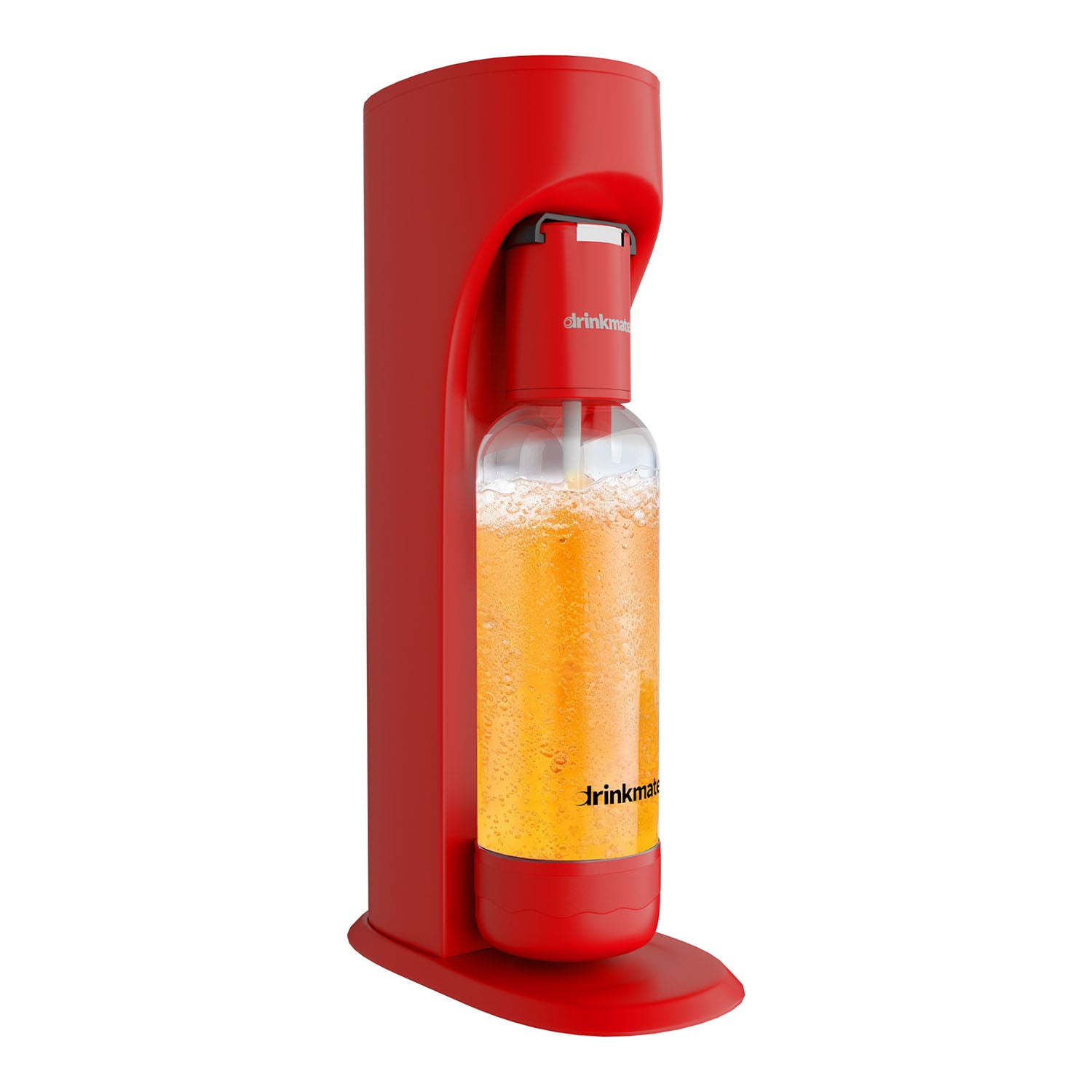 Omnifizz Soda Maker, Sparkling Water Maker, Machine Only | Red
