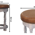 Artisan Furniture Solid Wood Rustic Charm Stool