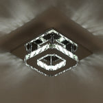 Modern Small Crystal Led Ceiling Light For Hallways And Corridor