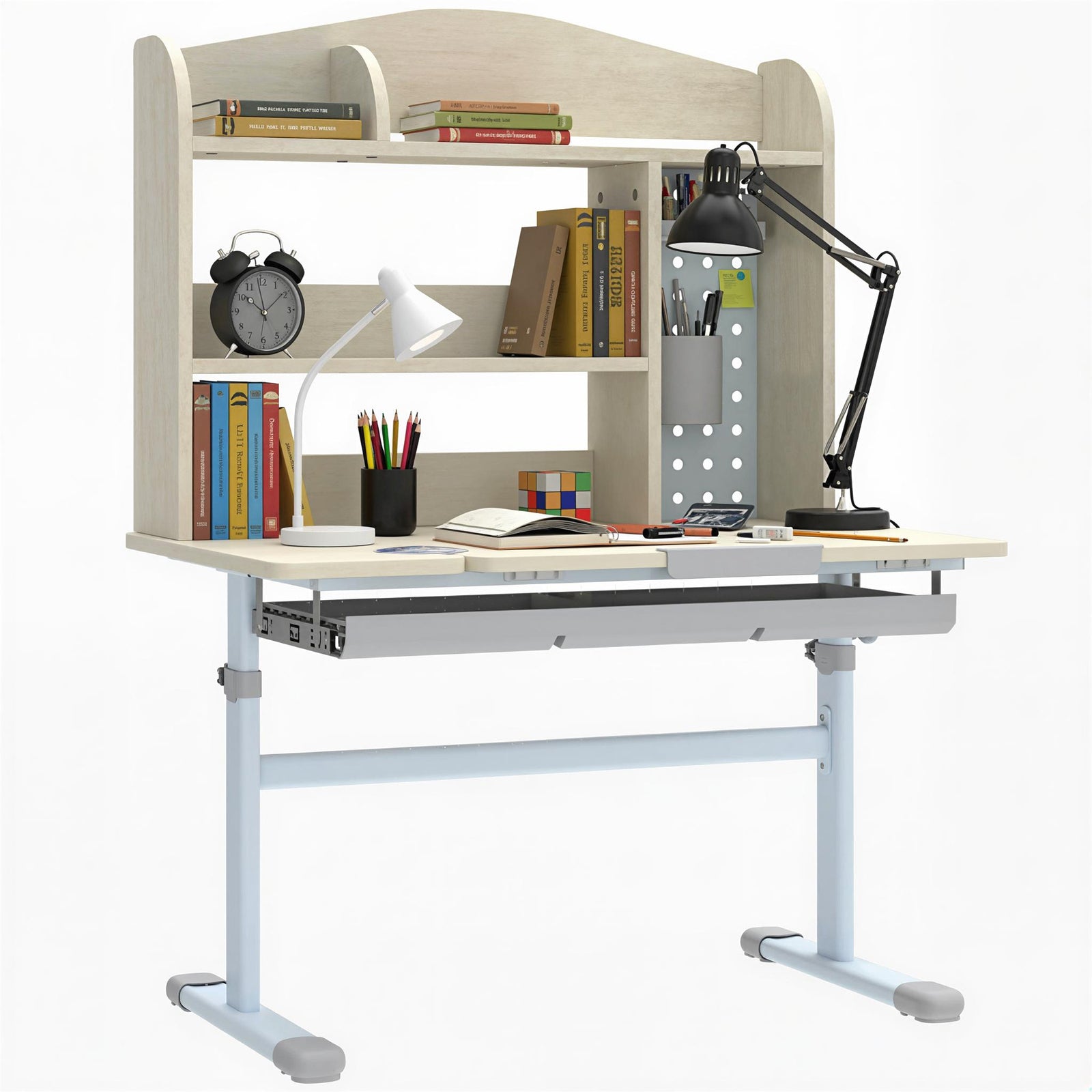 Kids Desk, Study Desk For Kids Height Adjustable With Tilt-desktop