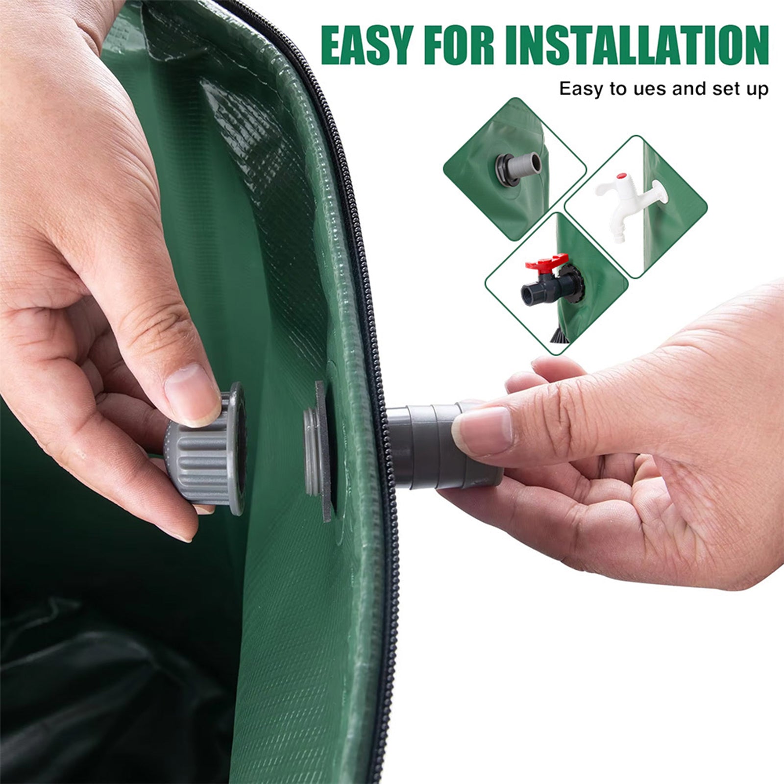 Collapsible Rain Barrel With Filter | Small
