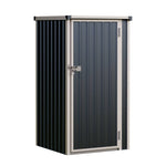 3x3 Ft Pent Roof Garden Tool Shed With Lockable Door & Padlock