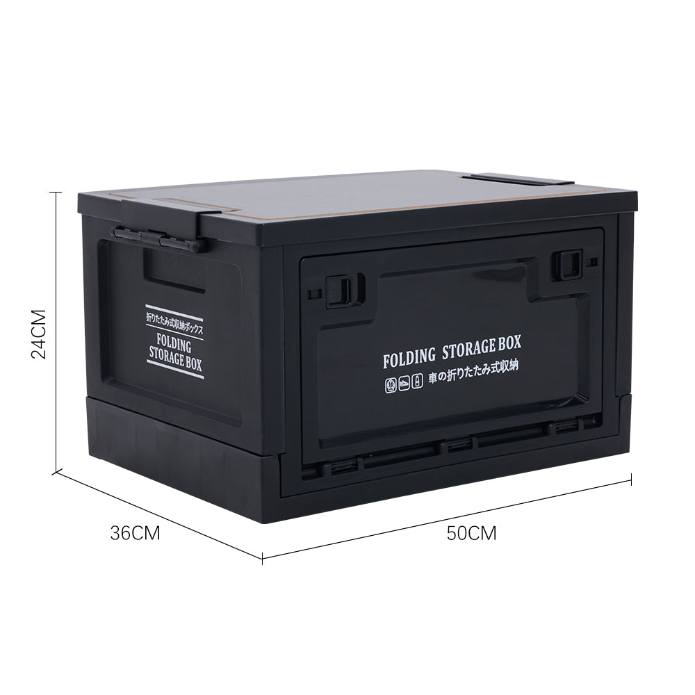 Collapsible Camping Storage Box | 45l | Black