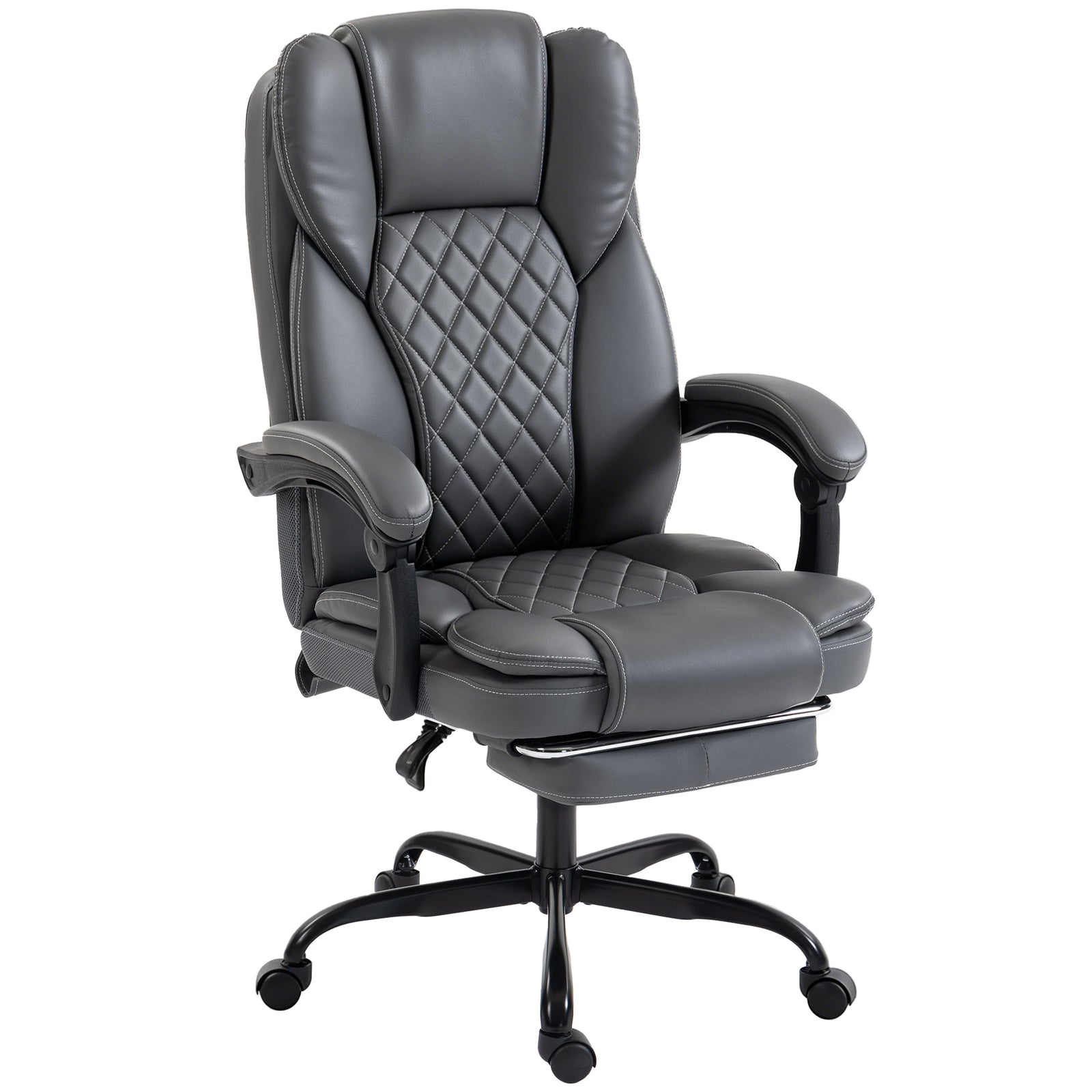 Home Office Chair Reclining Function High Back | Grey