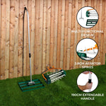 50cm Lawn Leveller & Aerator | Green