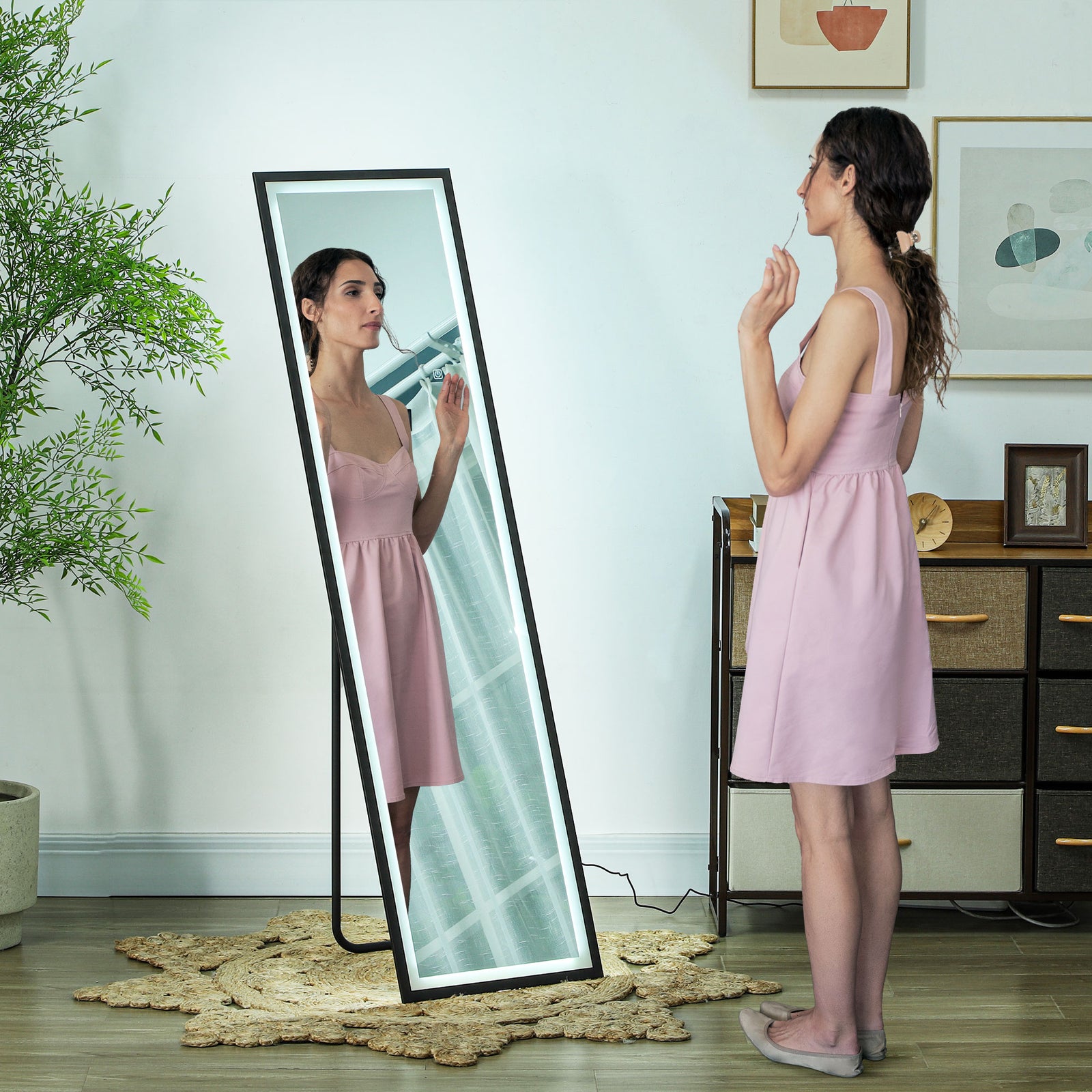 150 X 40cm Full Length Mirror With Adjustable Lights
