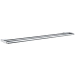 Polished Chrome Towel Rail Wall Mounted Bathroom Storage | Double | Polished Chrome