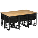 11-pc Rattan Dining Set Space-saving Design
