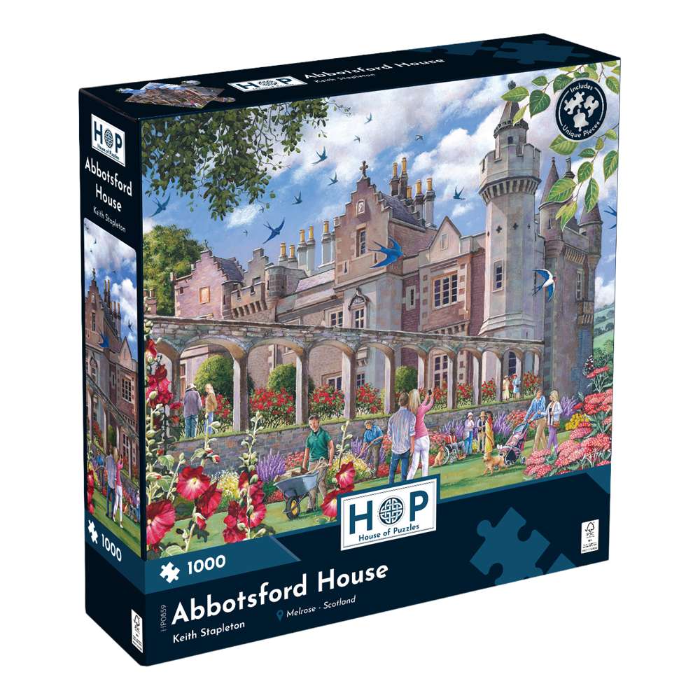 The House of Puzzles Abbotsford House 1000 Piece Jigsaw Puzzle