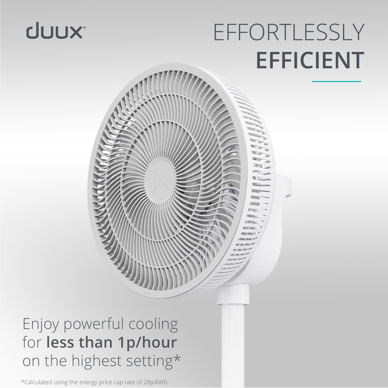 Whisper 3 Standing Fan With Remote Control | White