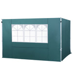 Gazebo Replacement Exchangeable Side Wall Panels W/ Window | Green