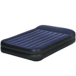 King Size Air Bed With Built-in Pump And Integrated Pillow | Blue