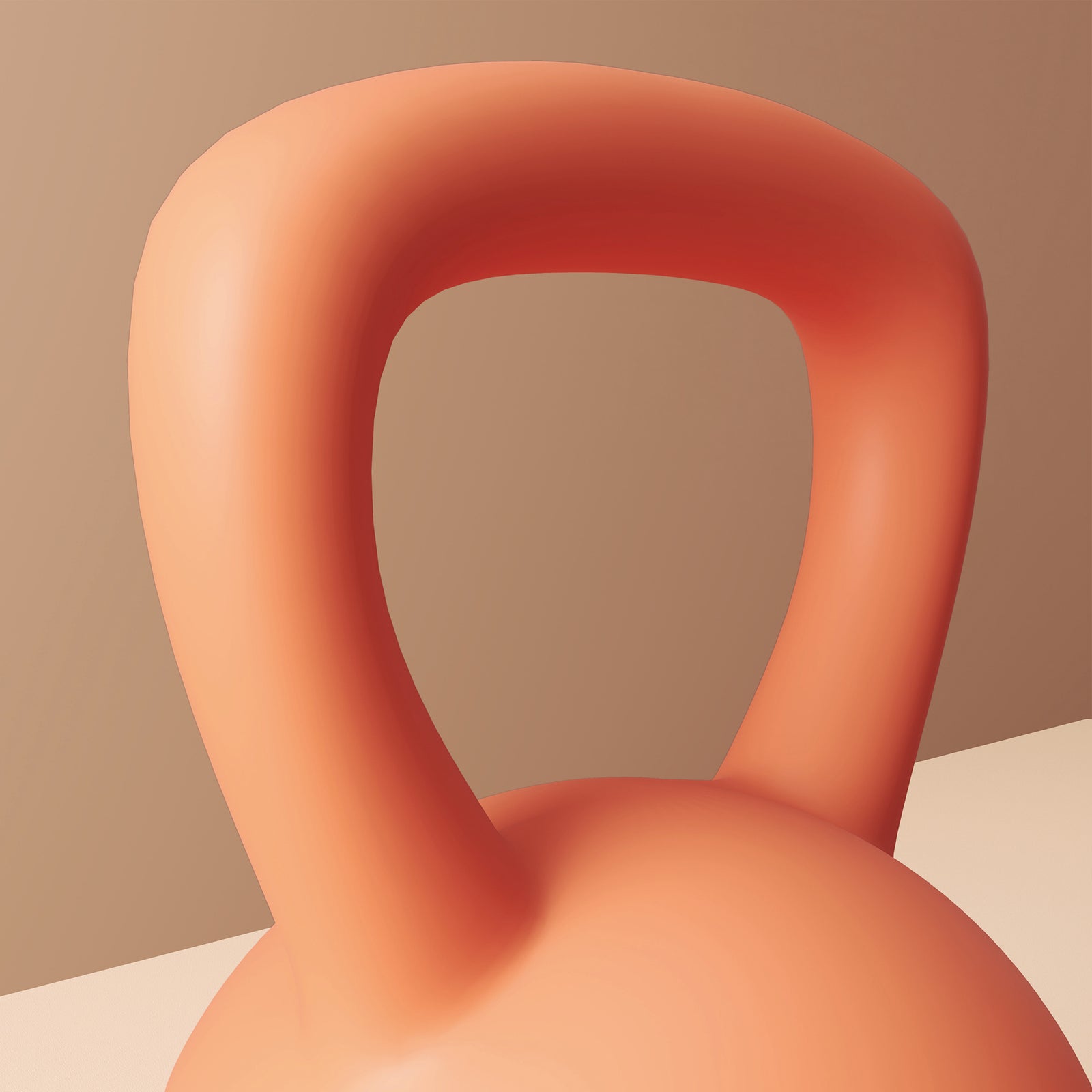 Soft Kettlebell, With Non-slip Handle,for Home Gym Strength | 4kg | Orange