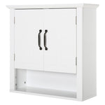 HOMCOM Bathroom Wall Cabinet, Medicine Cabinet W/ Adjustable Shelf, White