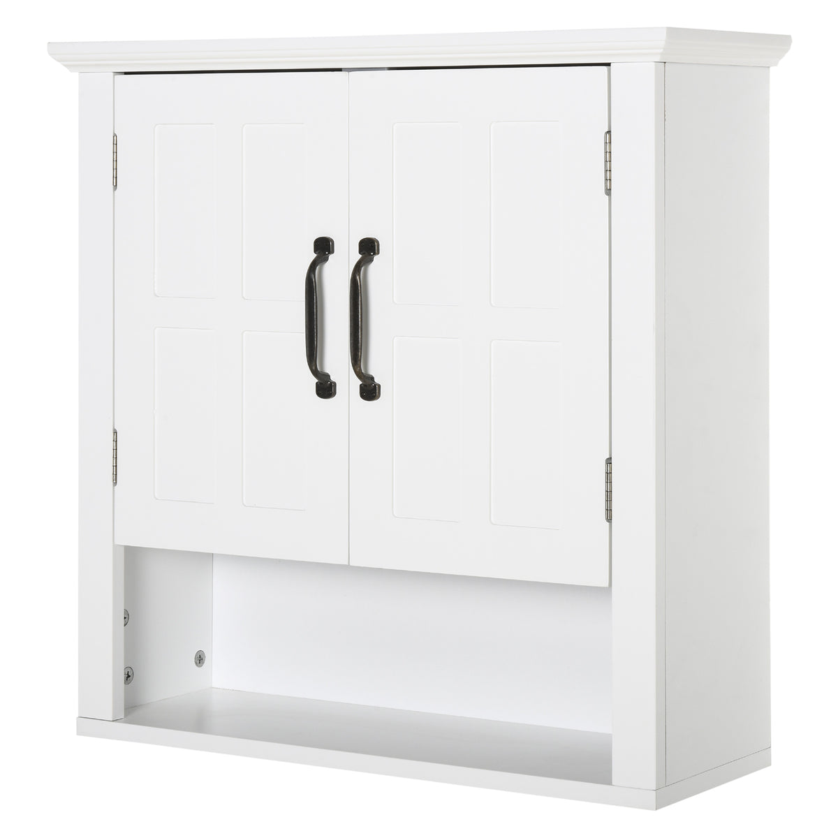 HOMCOM Bathroom Wall Cabinet, Medicine Cabinet W/ Adjustable Shelf, White