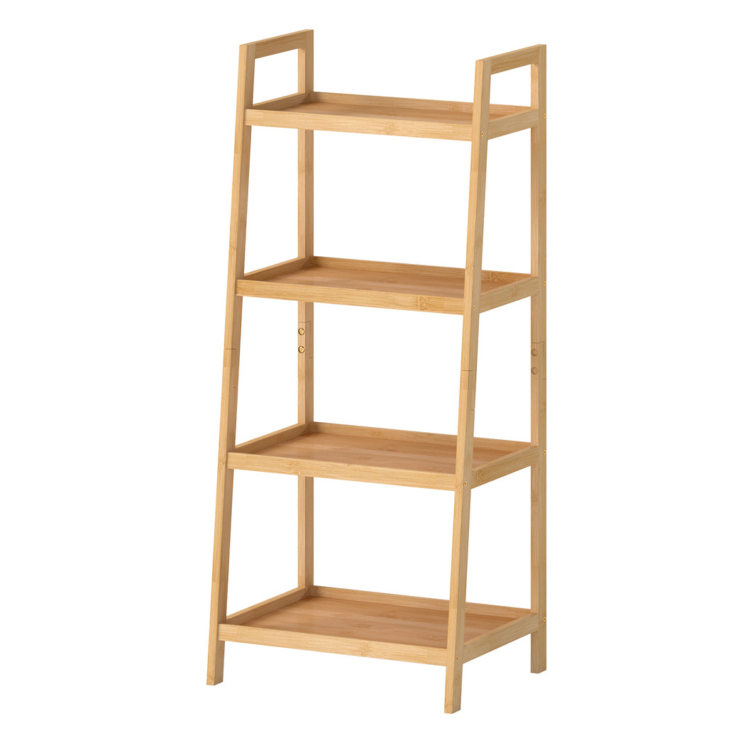 Bathroom Storage Shelves 4 Tier Rack Corner Bathroom Kitchen Bamboo
