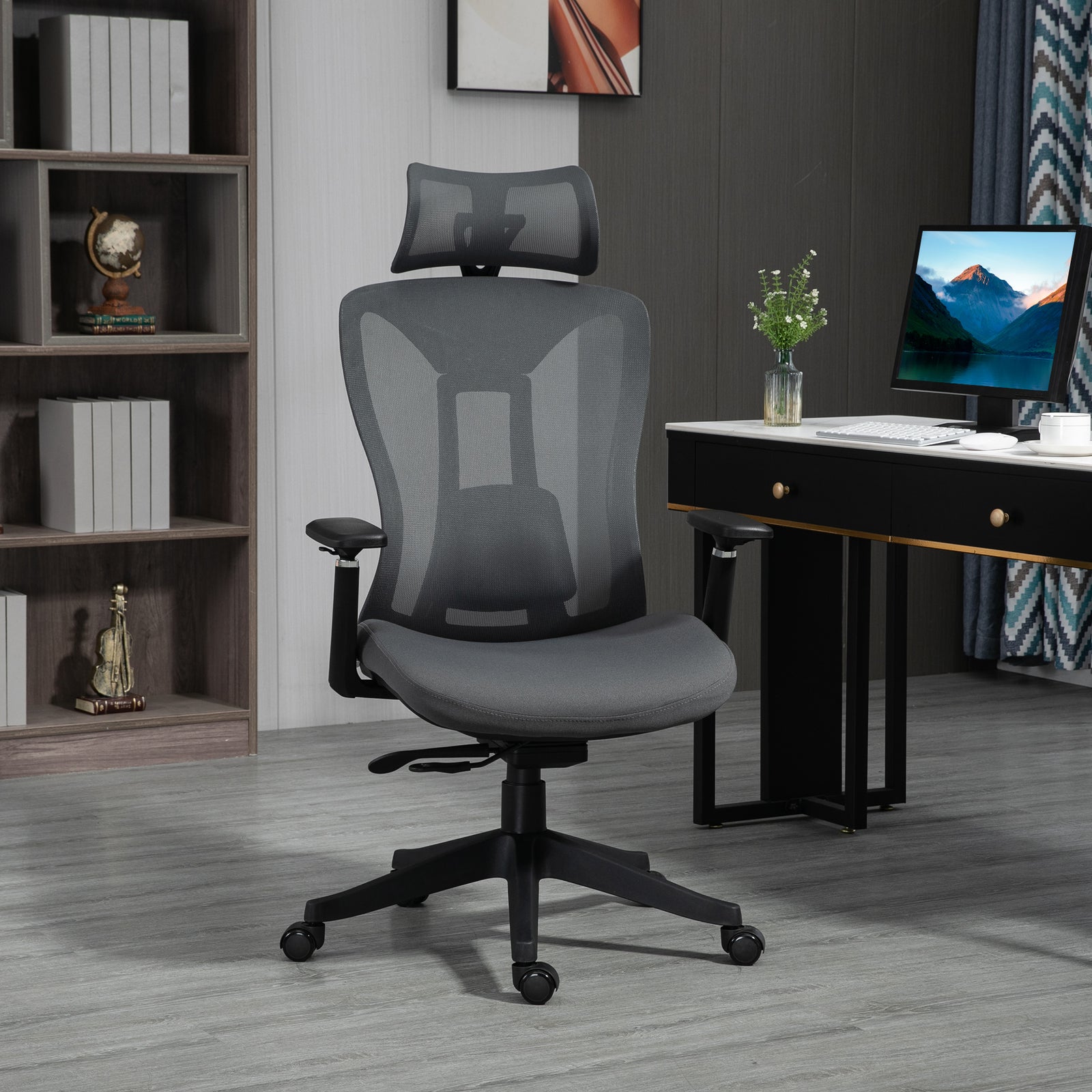Mesh Office Chair Lumbar Support 3d Arm