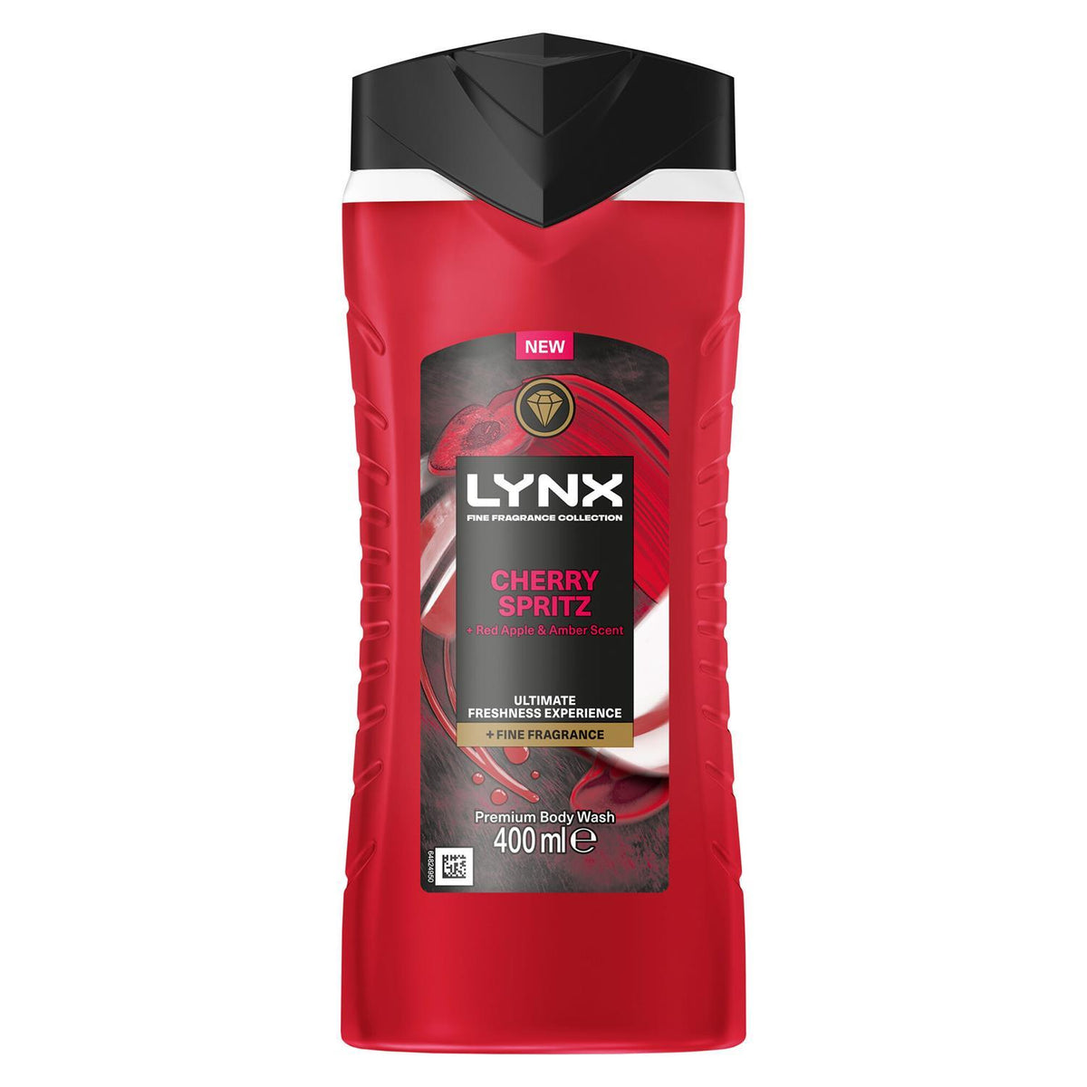 Cherry Spritz Body Wash 400ml With 2-sided Manwasher Shower Tool | Set of 6