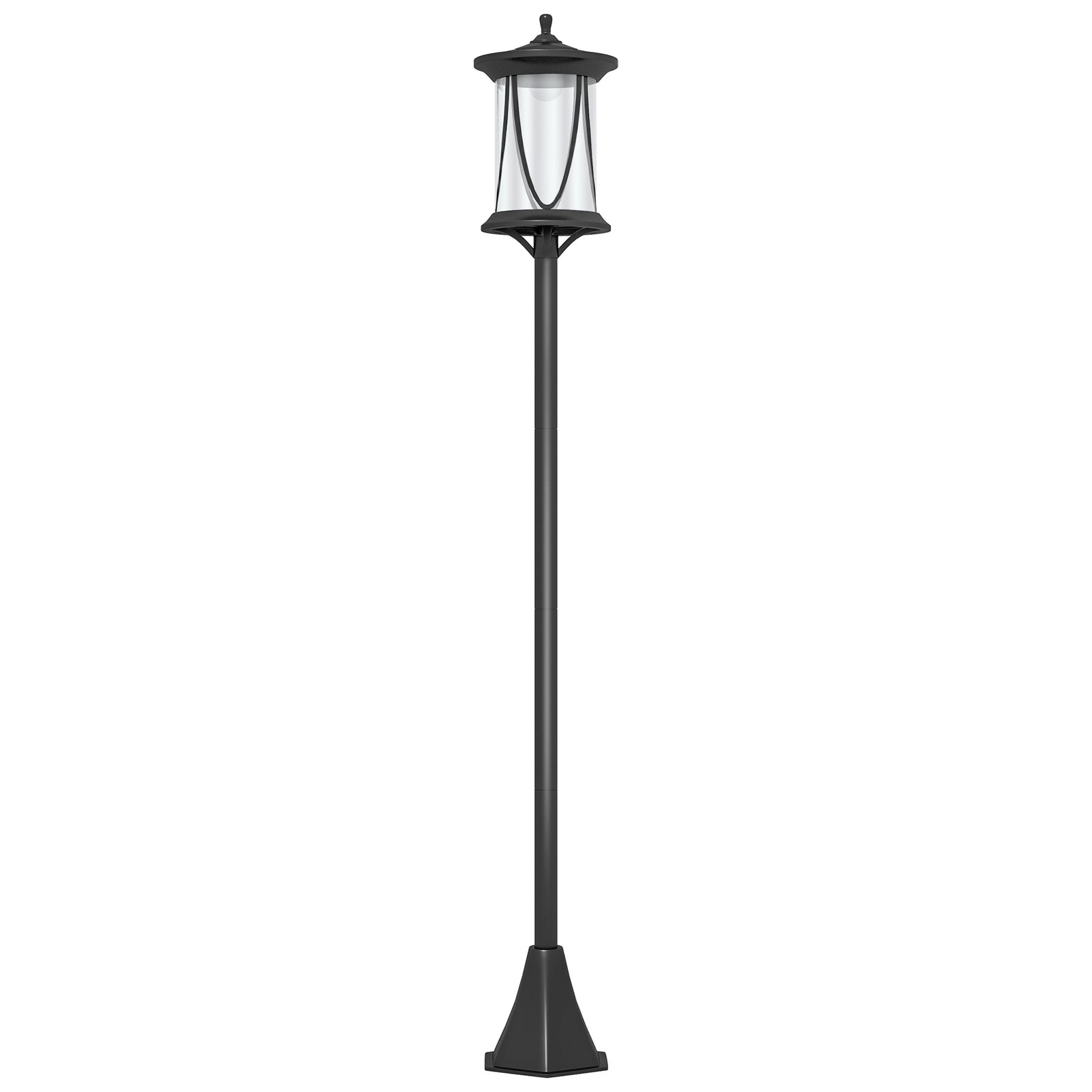 1.3 M Led Outdoor Solar Lamp Post, Ip44, Cool White