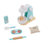 Breeins Wooden Stand Mixer Kitchen Pretend Toy Playset