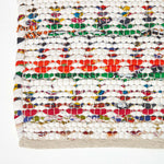 Handwoven Multi Coloured 100% Cotton Diamond Chindi Rug | 150cm x 95cm | Multi Colour