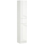 High Gloss Tall Bathroom Cabinet With Adjustable Shelves
