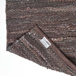 Denver Leather Woven Rug | 150cm x 240cm | Brown