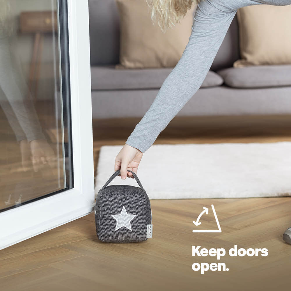 Weighted Cube Door Stopper Star