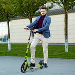 Teens Adult Kick Scooter Foldable Adjust 14+ W/ Dual Brake | Green